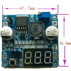 Moduł przetwornicy step-down DC-DC LM2596 z wyświetlaczem LED 1,2 - 37V